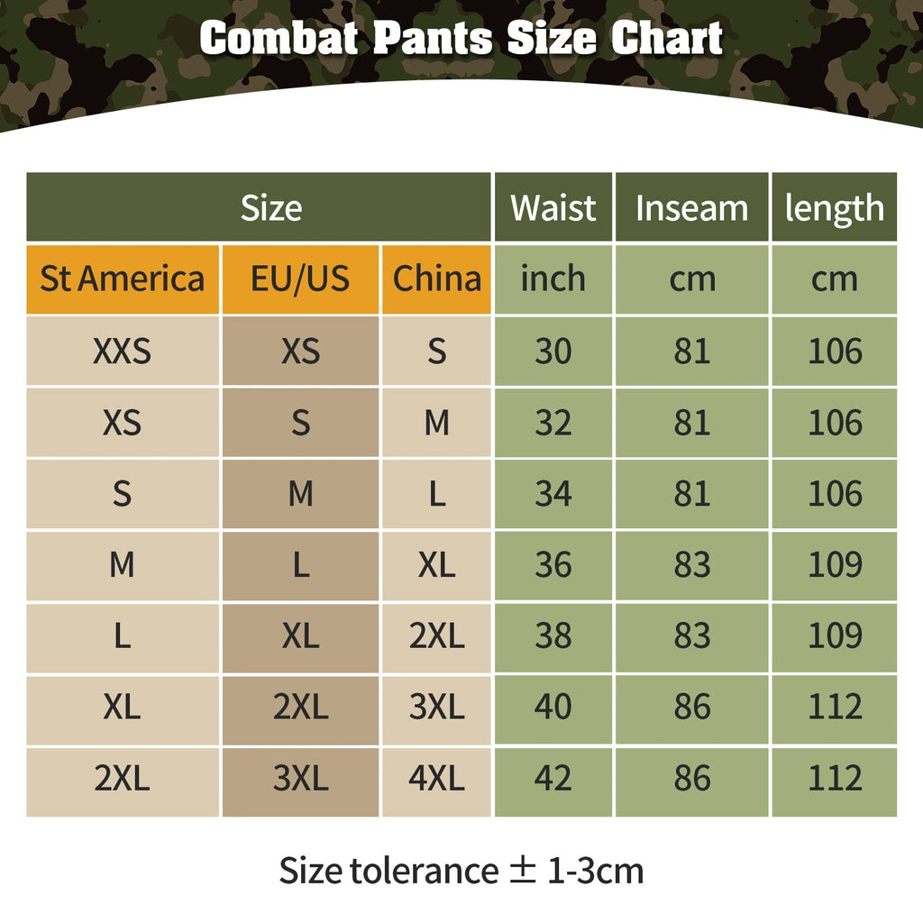 G3 Pro Combat Pants with Knee Pads Rip-Stop Tactical Pants Black