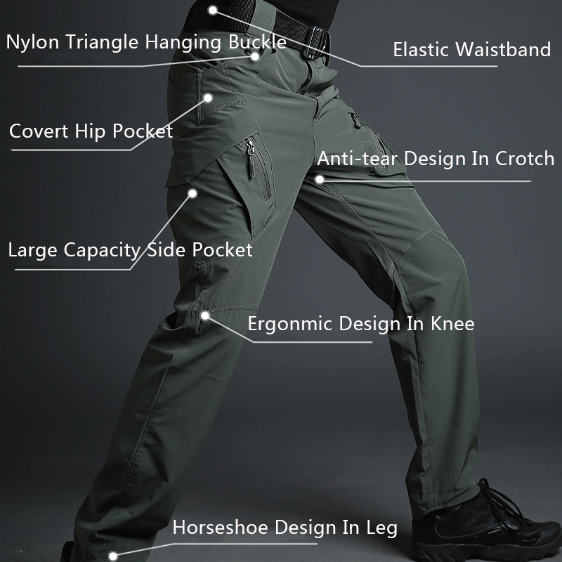 Archon IX9 Lightweight Quick Dry Stretch Pants Black