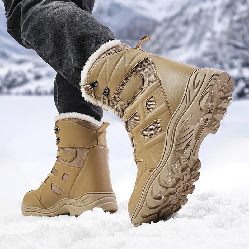 TWS Warm Fur Lined Outdoor Combat Boots