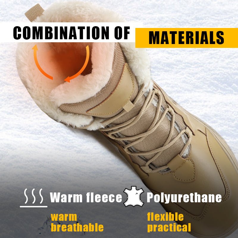 TWS Warm Fur Lined Outdoor Combat Boots